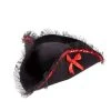 Spirit Halloween Black and Red Pirate Hat -HALLOWEEN COSTUMES Sales 01191907 a