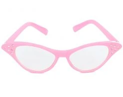 Spirit Halloween '50s Pink Rhinestone Cat Eye Glasses