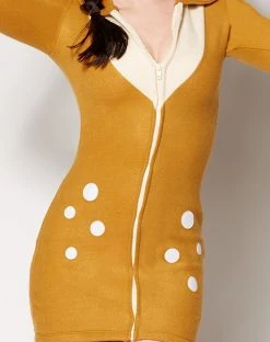 Spirit Halloween Adult Cozy Fawn Costume -HALLOWEEN COSTUMES Sales 01311349 b
