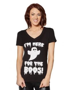 Spirit Halloween Adult Here For The Boos T Shirt