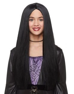 Spirit Halloween Kids Black Witch Wig