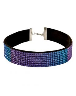Spirit Halloween Ombre Rhinestone Choker Necklace