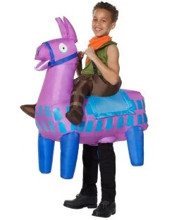 Spirit Halloween Boys Giddy Up Inflatable Costume - Fortnite