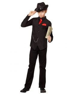 Spirit Halloween Kids Gangster Costume Kit