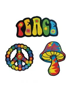 Spirit Halloween '60s Hippie Patch Set