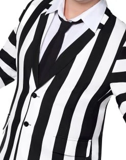 Spirit Halloween Adult Beetlejuice Striped Plus Size Suit -HALLOWEEN COSTUMES Sales 01484286 c