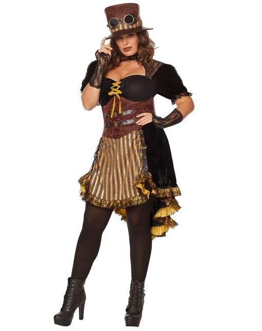 Spirit Halloween Adult Steampunk Lady Plus Size Costume -HALLOWEEN COSTUMES Sales 01485358 a