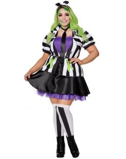 Spirit Halloween Adult Beetlejuice Plus Size Dress Costume