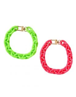 Spirit Halloween '80s Chain Bracelets - 2 Pack