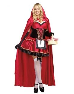 Spirit Halloween Adult Little Red Plus Size Costume