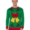 Spirit Halloween Adult Singing Light Up Bell Ugly Christmas Sweater 2 Spirit Halloween Adult Singing Light Up Bell Ugly Christmas Sweater -HALLOWEEN COSTUMES Sales 07440654 a